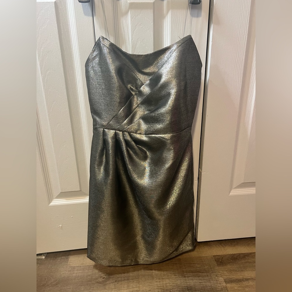 Size small DO + BE brand ‘Miss Mistletoe Dress’ in Stone. Strapless